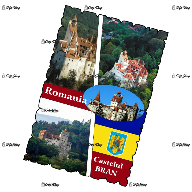 Castelul bran romania, magnet frigider mgs174